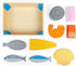 Set Bigjigs Toys Wooden Seafood Crate - Role Play Food