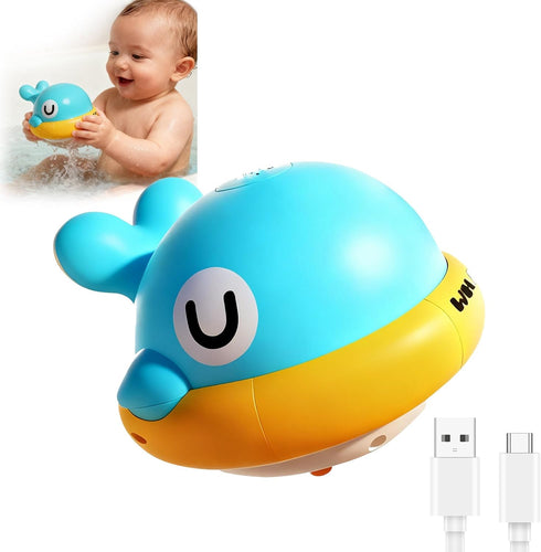 Light Up Whale Sprinkler Baby Bath Toys for Kids Ages 1-3, Pool