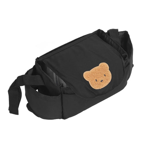 Stroller Organizer Bag with Insulated Cup Holders, Large Storage Space, Polyester, Portable
