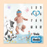 Cow Print Baby Monthly Milestone Blanket, Farm Animals, 40"x40", Unisex, Includes 4 Frames & 1 Headband