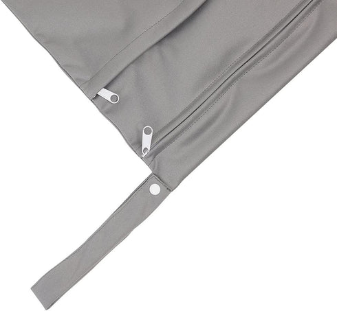 UUYYEO 2 Mommy Pcs Wet Dry Bags for Baby Cloth Diapers Bags Waterproof Reusable with Two Zippered Pockets Yoga Gym Bag