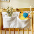 Eforcase Baby Crib Organizer Cot Caddy Bed Storage Bag Hanging Pockets Diaper Nursery Organizer Bed Hanging Organizer