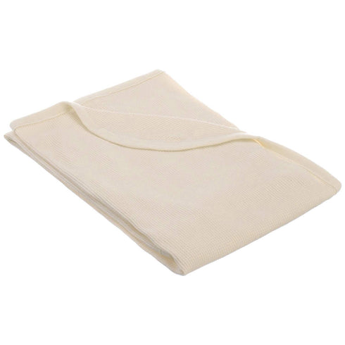 American Baby Company 100% Cotton Thermal Waffle Swaddle Blanket, Cream, 30" x 40" for Boys and Girls
