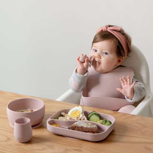 6-12 2 OZ SAMiGO Silicone Baby Cups for Months, Tiny Open Cups for Training and Water Drinking, Baby Led Weaning
