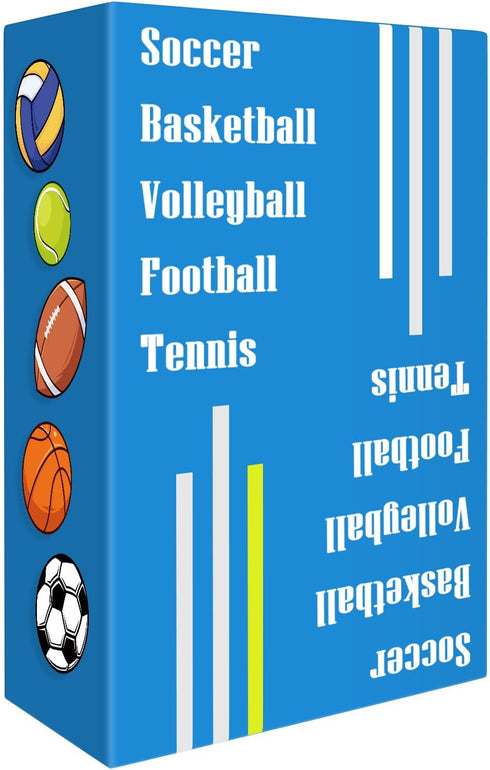Sports Card Game - Soccer Basketball Volleyball Football Tennis - Speed-Matching Board