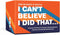 Card Games: Clarkson Potter I Can't Believe I Did That - The Game for Sharing Awkward, Awesome Memories