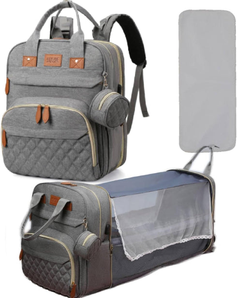 Loyybee Diaper Bag Backpack, Baby Diaper Bag with Changing Station Multifunctional Travel Pack