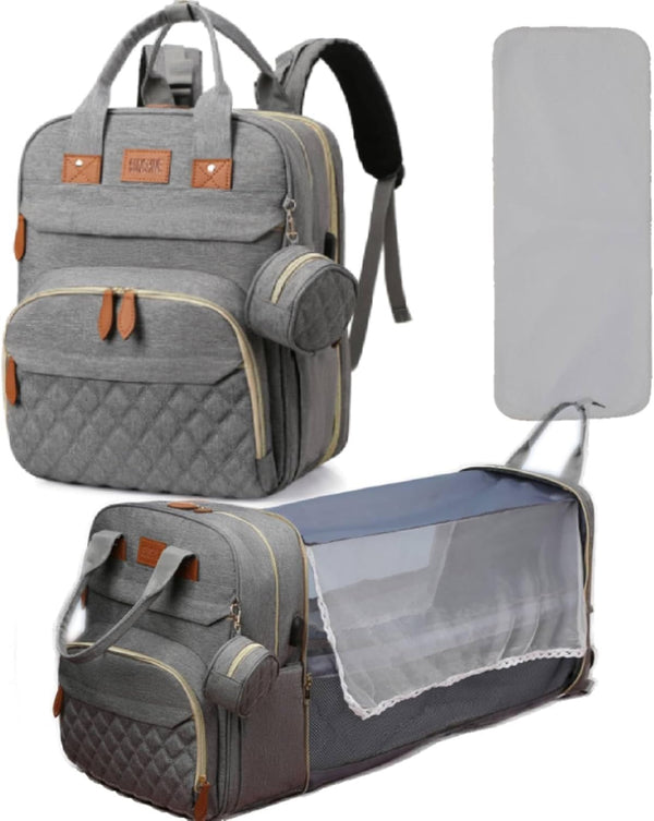 Loyybee Diaper Bag Backpack, Baby Diaper Bag with Changing Station Multifunctional Travel Pack