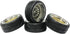 4PCS 64mm RC On Road Rubber Tires and Plastic Plating Wheel Rims Set for 1/10 RC Touring Racing Drift Car