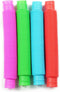 Pop Tubes Sensory Toys, Fidget Toys for Kids and Adults, Multi-Color Pop Tubes (4 Pack)