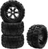 GLOBACT 1/8 1/10 17mm Hex RC Wheels and Tires - PreGlued for 1/10 TRX ERevo T-Maxx Summit