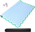 (31.5 31.5) TIASUSAN Blue Mahjong Mat x with Black Carrying Bag, Anti-Slip, Noise-Reducing Mahjong Mat for Table