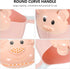 Kisangel Baby Shampoo Rinse Cup Large Capacity Thickened Pp Material Comfortable Round Handle Tear-Free Waterfall