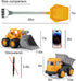 (31 IOKUKI Long Shovel Sand Beach Toys with Big Excavator Toy, Dump Truck Toy, Construction Toys, Sand Castle Toys
