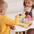 Playset 3 4 5 HERSITY Wooden Ice Cream Stand for Kids, Ice Cream Popsicle Toy Pretend Play Food Kitchen Accessories
