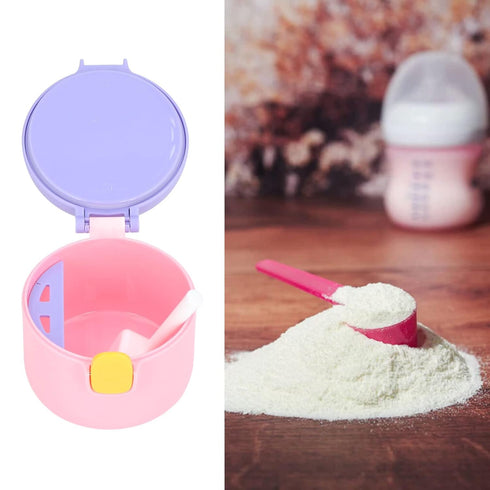 Srliya 250ml Baby Formula Dispenser, Portable Formula Container for Travel, Milk Powder Container Portable Food Grade