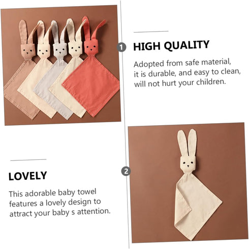 Hooded Comfort Doll Towel - Newborn Bath Swaddle & Security Blanket
