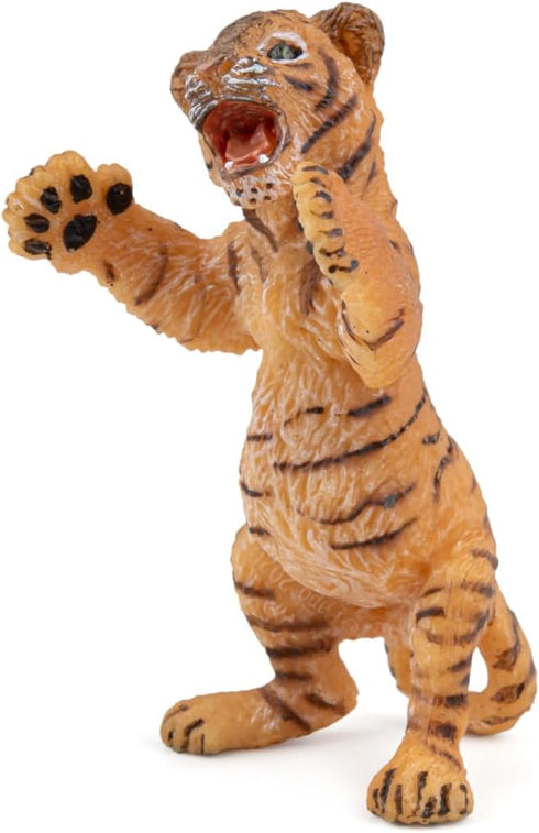 Papo Hand-Painted Standing Tiger Cub Figurine - Wild Animal Kingdom Collectible for Children
