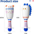 Evoceler Baby Rattles Shaker Toy, 2 Pack Musical Instruments, Soft Silicone Rattle Toys, Dinosaur & Bear