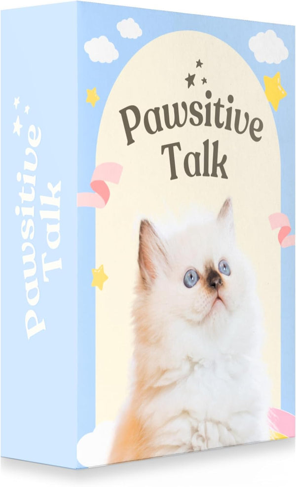 catchyourdreams Pawsitive Talk - 50 Mindfulness Conversation Starter Cards for Kids & Parents on Emotions