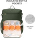 Backpack CEI-CEI Neoprene Diaper Bag with Insulated Pockets, Large Newborn Baby Maternity Bags Travel Tote