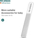MR.GREEN Baby Safety Nail Clippers Nail Care Clippers Fingernail Cutter Newborn Baby Convenient Nail File Manicure