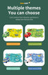 RAESOUL 4 Sets 4in1 Set,4 Set Set Christmas Stocking Stuffer Puzzle Racer Kids Car Track Theme Puzzle Racer Car Track