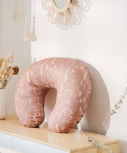 (2 Pack Little Jump Western Wild Flowers Nursing Pillow Cover Slipcover for Breastfeeding Pillows, Soft and Comfortable