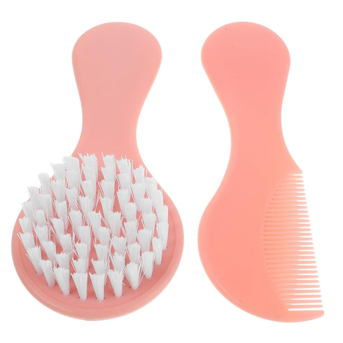 Brush and Comb Set Gentle Hair Care Tools for Newborns Soft Bristles
