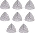 T Tulead Silver Corner Protectors, Pack of 8, 1.1"x1.1"x1.1" with Screws for Cabinet Edge Guard
