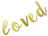 17 Years Loved Banner Sign Gold Glitter for 17th Birthday Party Decorations, Pre-assembled Bunting Photo Booth Props