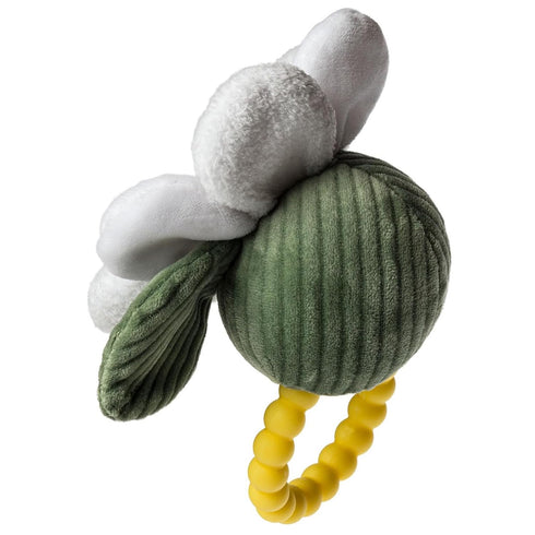 5-Inches, Mary Meyer Sweet Soothie Soft Baby Rattle with Teether Ring, Daisy
