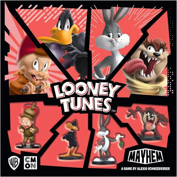 CMON Looney Tunes Mayhem Board Game | Strategy Game for Adults and Kids | Team-Based Combat | 2-4 Players