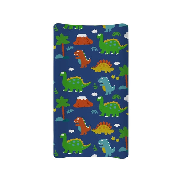 Lightweight Cozy Dinosaur Tree Changing Pad Cover for Boys Girls - Soft Stretchy Changing Table Dust Cover