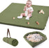 Hikiddy Baby Floor Play Mat : 2-in-1 Padded Foam Play Mat for