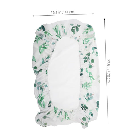 TOYANDONA Changing Table Pad Removable and Washable Nursery Essential for Home and Daycare Gentle Knitted Leaves
