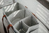 Keller’s Corner Baby Diaper Caddy Organizer, Gray Large & Small Pouch for Changing Table & Car