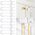 6 Packs Sliding Cabinet Locks, Modacraft Baby Proofing U-Shaped Child Safety Latches for Handles