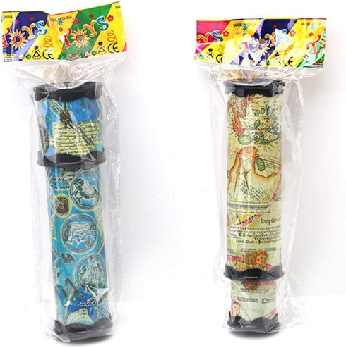 Magic Kaleidoscope, 2 Pack Best Birthday Gift for Children (Two Colors)