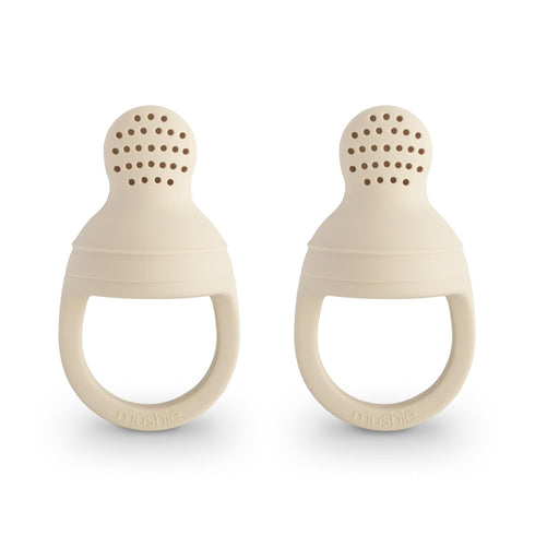 mushie Silicone Baby Fresh Fruit & Food Feeder Pacifier | 6 Months+