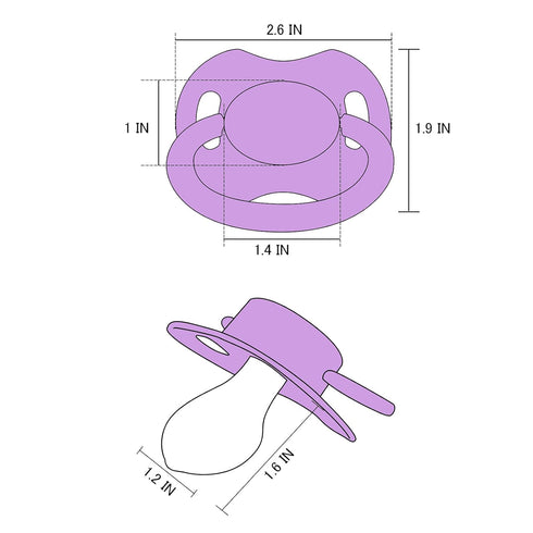 LittleForBig Bigshield Generation-II Purple Pacifier for Adults