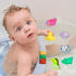 Woby Bath Toys for Toddlers 1-3 - No Hole Light Up Baby Bathtub Toys with Colorful Flashing LED Light (Funny Forest