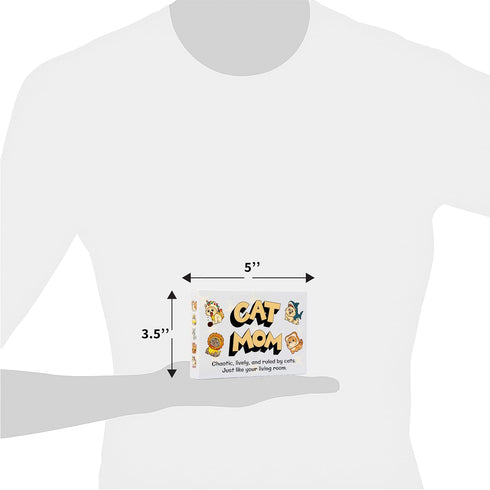 35 7+, 36 Cat Mom Fast-Paced Card Game for Cat Lovers Lively Minute Party Game for Kids, Teens & Adults Purr-FECT Cat