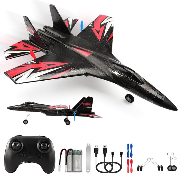 New Upgrade SU27 RC Airplane, Remote Control Fighter Toys, 2.4GHz 6-axis Gyro