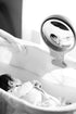 Bassinet Mirror - Clip-on Mirror with Remote Control & LED Light for Baby Monitoring, Bassinet Accessory