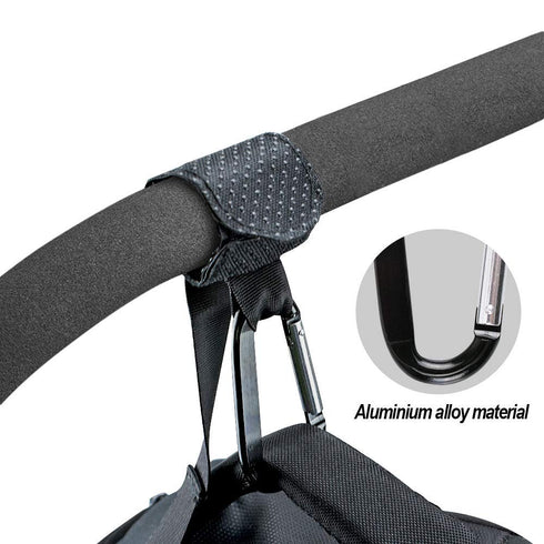Topwon Stroller Hooks with Wrist Strap, Universal Handy Hook for Strollers/Walkers/Buggy (2Pcs)