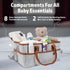 Melliberry Baby Diaper Caddy Changing Table Organizer - Baby Basket Diaper Caddy Organizer with Handle - Basket