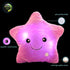 Twinkle Star Shaped Plush Pillow, Creative LED Night Light Glow Cushion for Kids, Decoration (Purple)