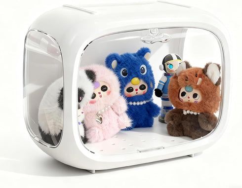WMM Display case for Plush Doll, Upgrade Large-Sized Display Box for 6.7in Dolls