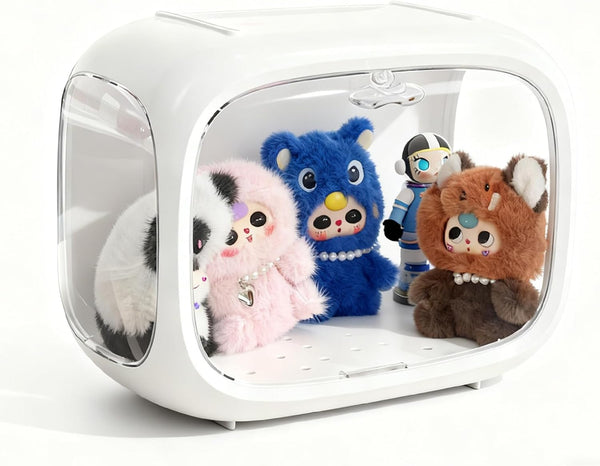 WMM Display case for Plush Doll, Upgrade Large-Sized Display Box for 6.7in Dolls